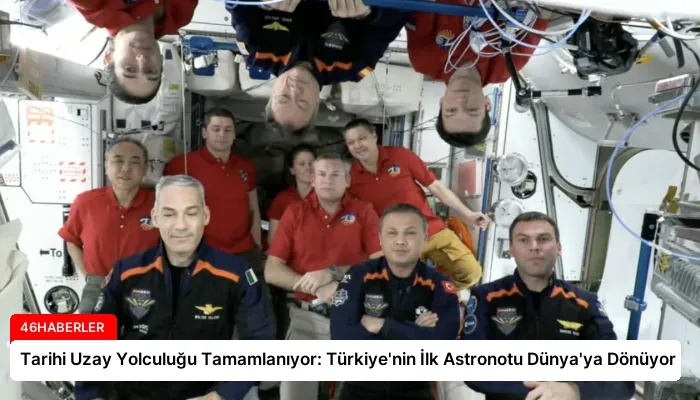 Tarihi Uzay Yolculuğu Tamamlanıyor: Türkiye’nin İlk Astronotu Dünya’ya Dönüyor