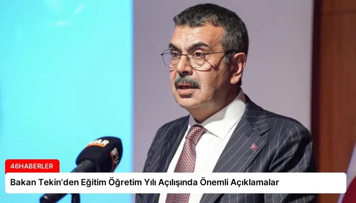 Bakan Tekin’den Eğitim Öğretim Yılı Açılışında Önemli Açıklamalar