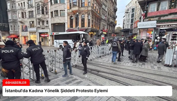 İstanbul’da Kadına Yönelik Şiddeti Protesto Eylemi