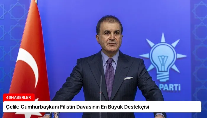 Çelik: Cumhurbaşkanı Filistin Davasının En Büyük Destekçisi