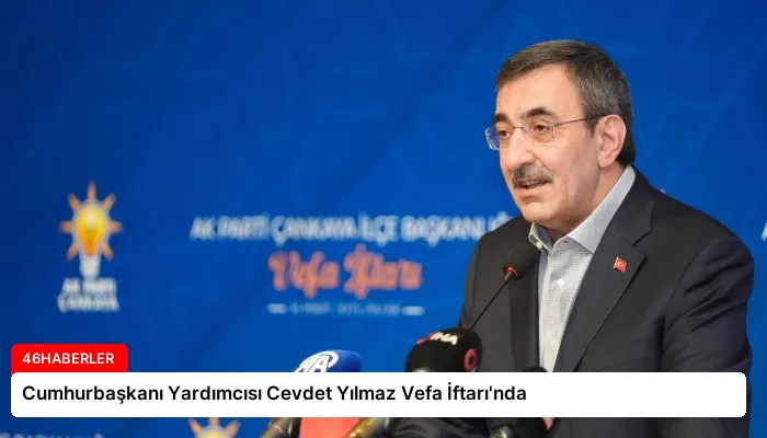 Cumhurbaşkanı Yardımcısı Cevdet Yılmaz Vefa İftarı’nda