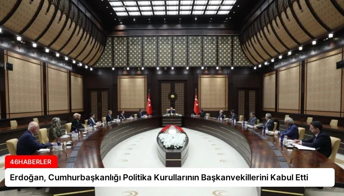 Erdoğan, Cumhurbaşkanlığı Politika Kurullarının Başkanvekillerini Kabul Etti