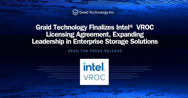 Graid Technology, Intel VROC Lisans AnlaşmasınıTamamlayarak, Kurumsal Depolama ÇözümlerindeLiderliğini Genişletiyor