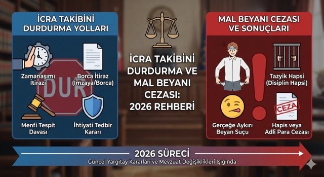 İcra Takibini Durdurma ve Mal Beyanı Cezası: 2026 Rehberi