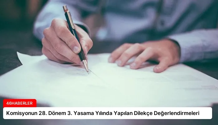 Komisyonun 28. Dönem 3. Yasama Yılında Yapılan Dilekçe Değerlendirmeleri