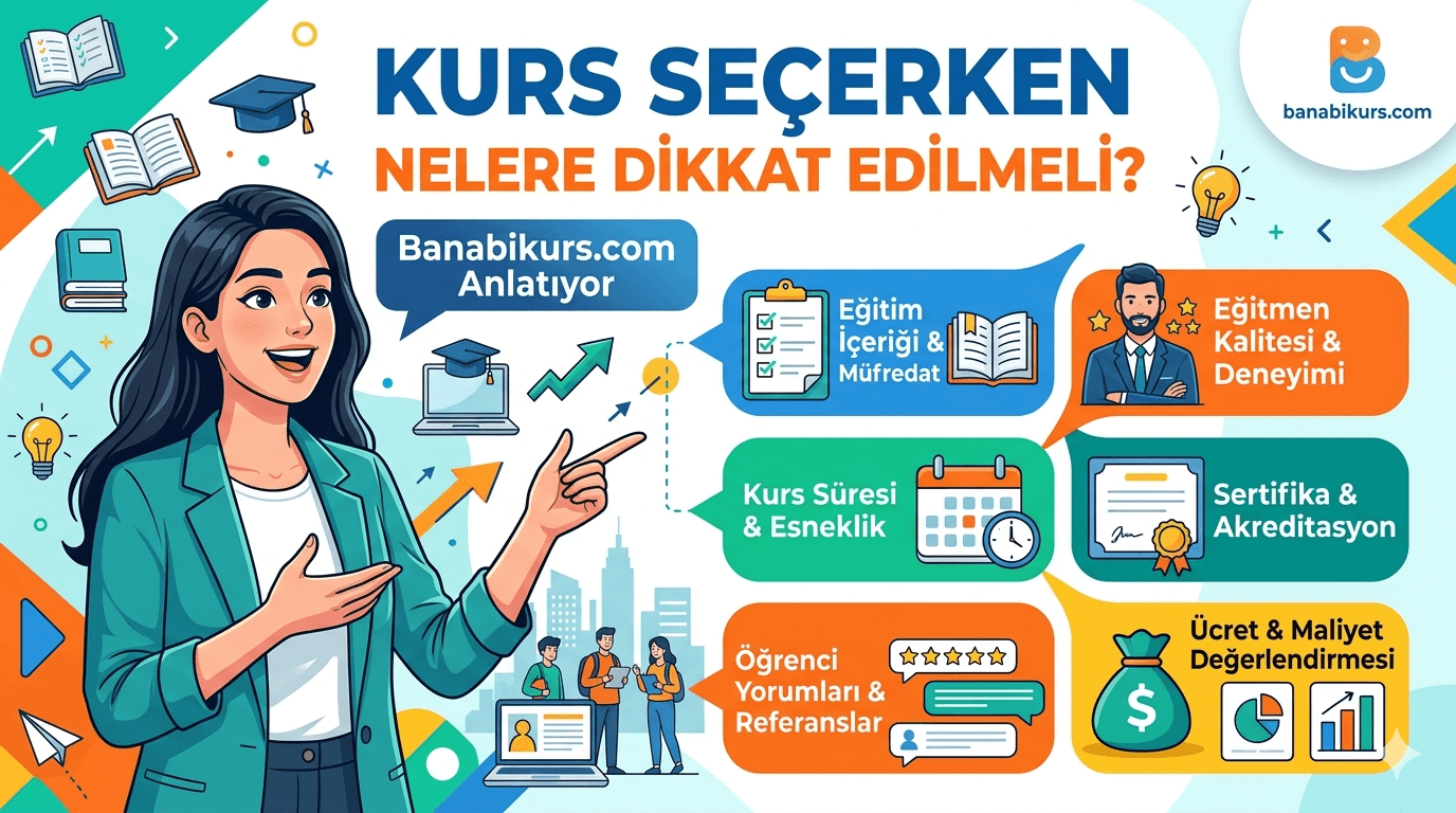 Kurs Seçerken Nelere Dikkat Edilmeli? Banabikurs.com Anlatıyor
