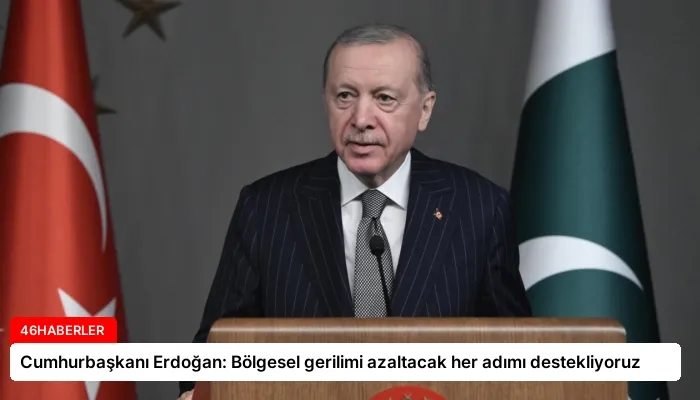 Cumhurbaşkanı Erdoğan: Bölgesel gerilimi azaltacak her adımı destekliyoruz