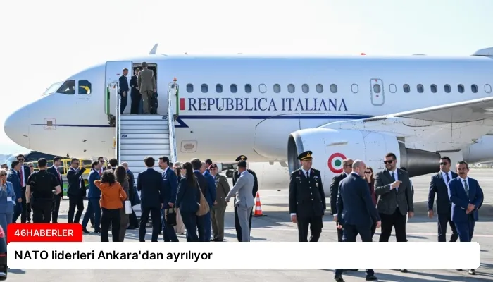 NATO liderleri Ankara’dan ayrılıyor