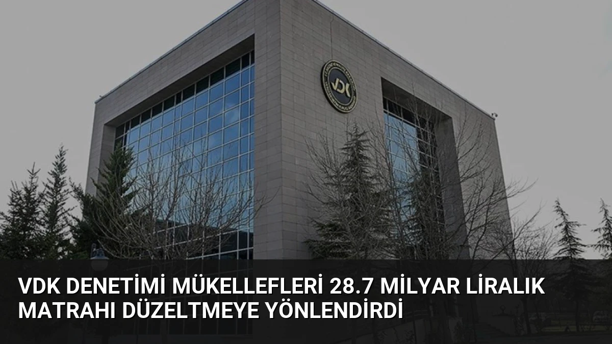 VDK Denetimi Mükellefleri 28.7 Milyar Liralık Matrahı Düzeltmeye Yönlendirdi