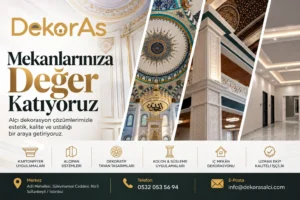 Dekoras Alçı ile İç Mekân Dekorasyonunda Estetik ve Ustalık Bir Arada