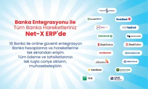 Netadam, Net-X ERP ve Muhasebe Programı Paketlerine 18 Banka Entegrasyonu Sundu