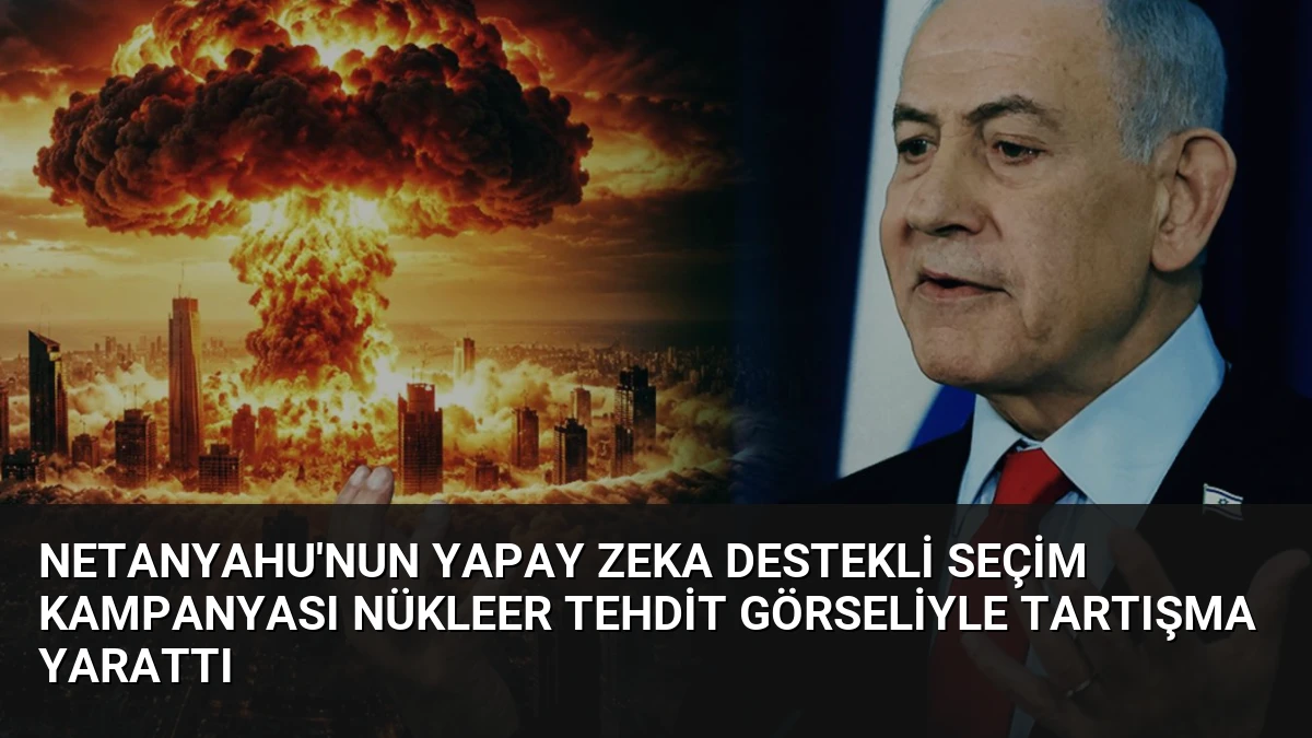 Netanyahu’nun Yapay Zeka Destekli Seçim Kampanyası Nükleer Tehdit Görseliyle Tartışma Yarattı