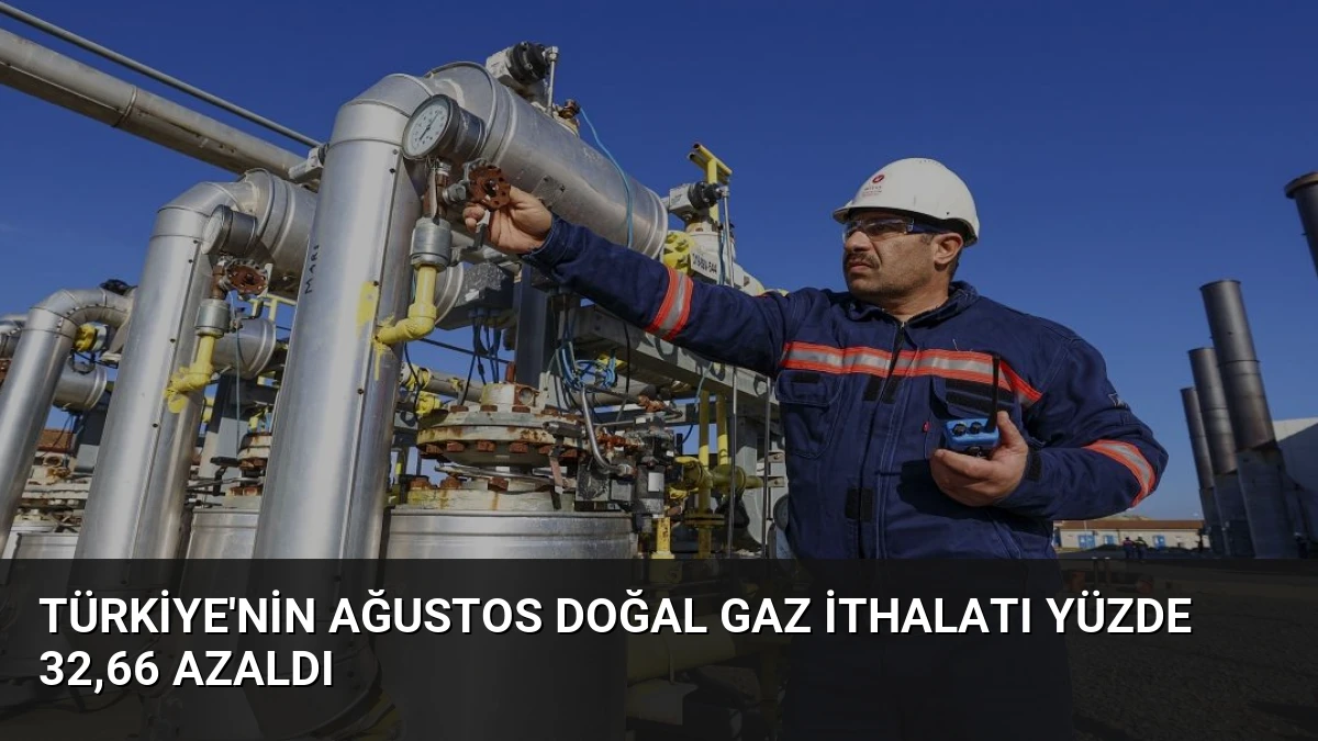 Türkiye’nin Ağustos Doğal Gaz İthalatı Yüzde 32,66 Azaldı